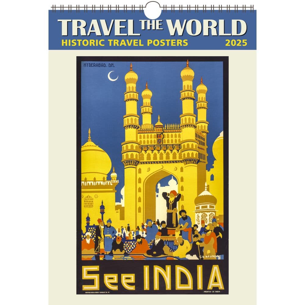 Travel the World 2025 Wall Calendar Main Image