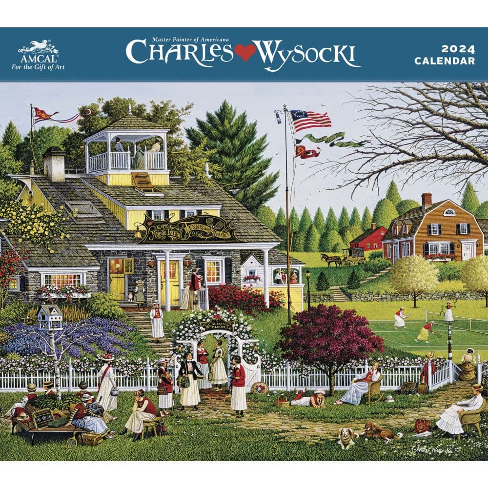 Charles Wysocki Americana Calendar 2025