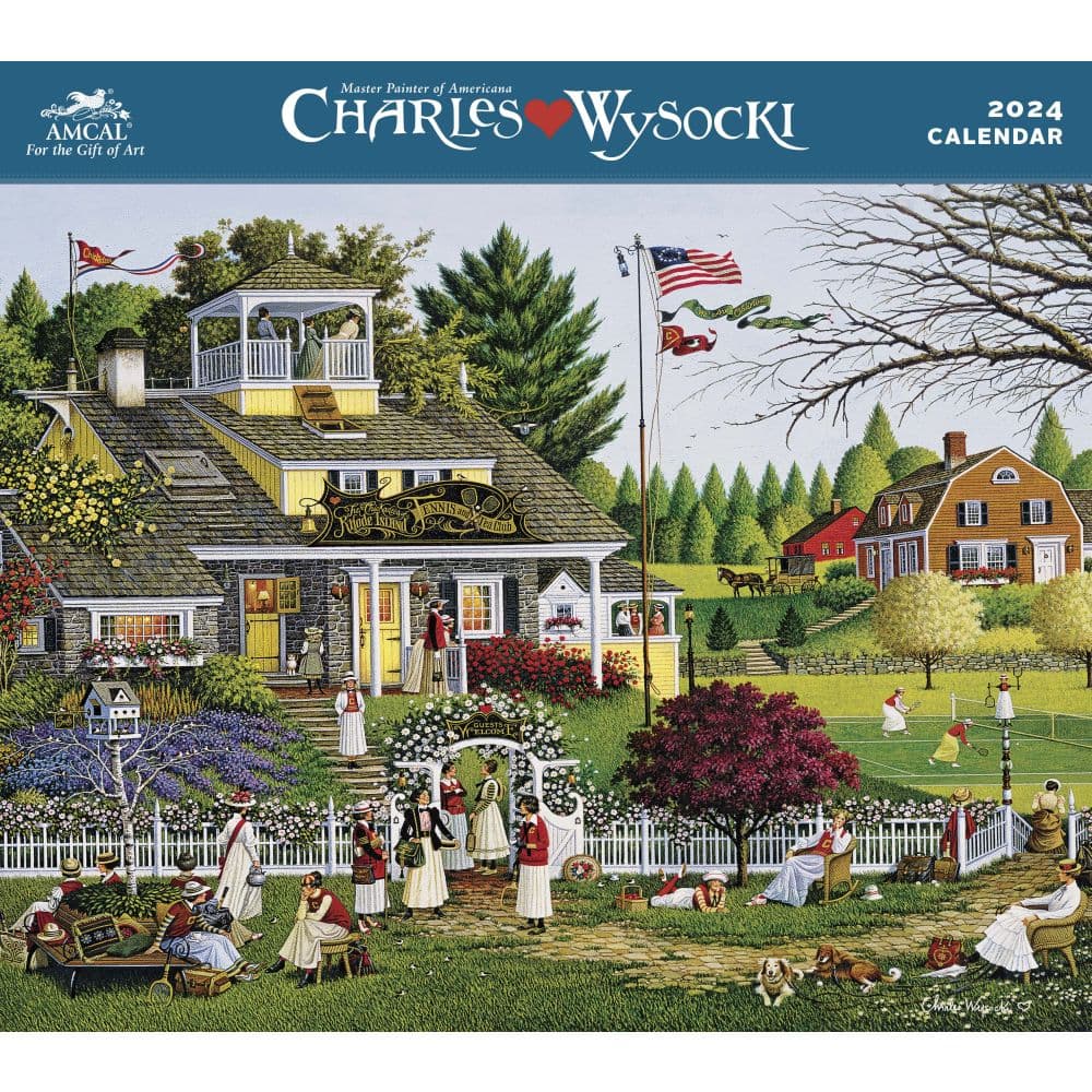 Wysocki Americana 2024 Wall Calendar