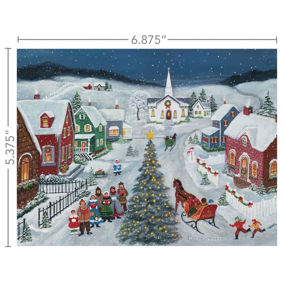 Silent Night Boxed Christmas Cards by Mary Singleton Fourth Alternate 
Image