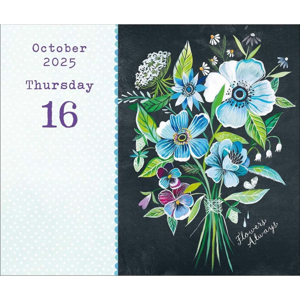 Katie Daisy Just Bloom 2025 Desk Calendar