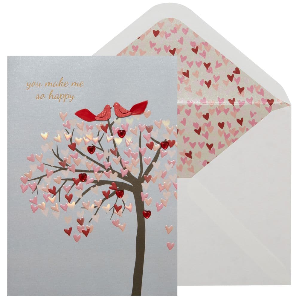 Two Birds On Tree Valentine&#39;s Day Card Main Product Image width=&quot;1000&quot; height=&quot;1000&quot;