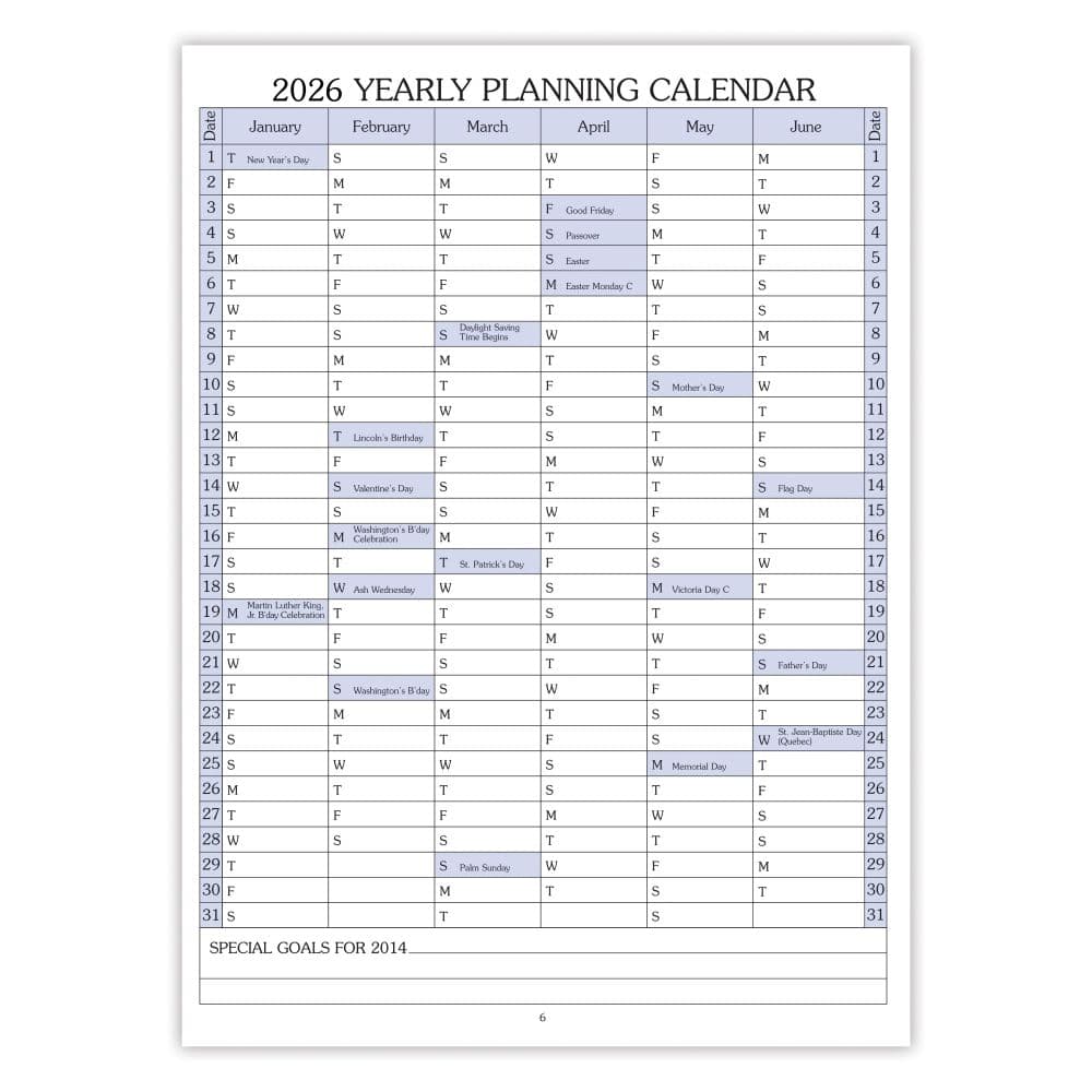 Turquoise Shimmer Medium Time Master 2026 Planner Third Alternate Image