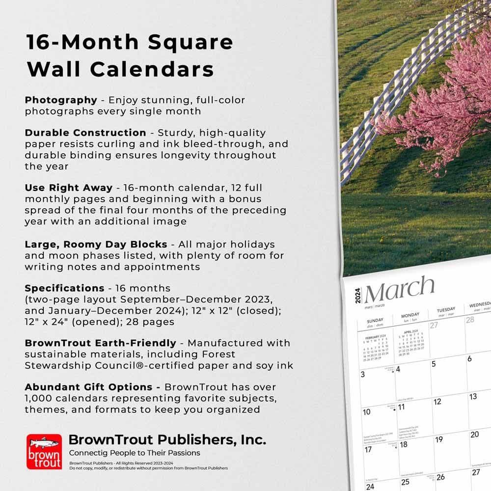 Kentucky Wild and Scenic 2024 Wall Calendar