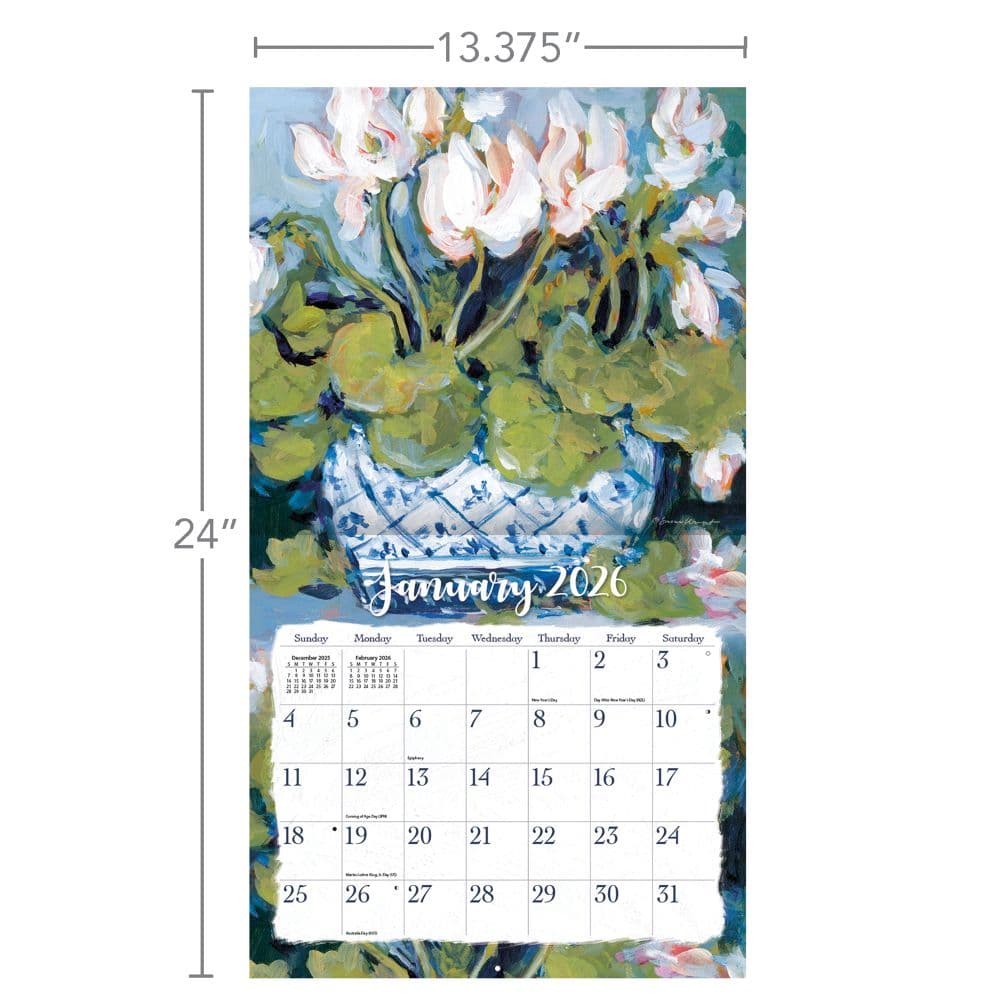Gallery Florals 2026 Wall Calendar by Susan Winget_ALT6