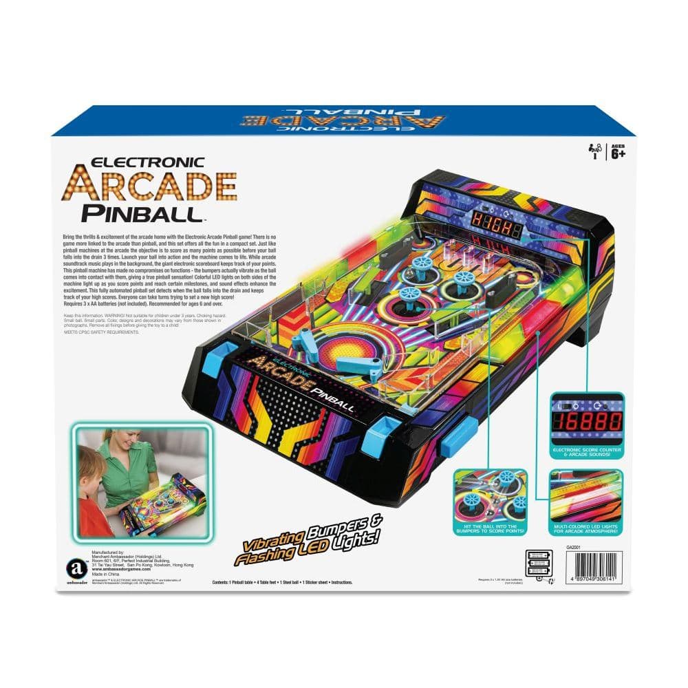 Electronic Arcade Pinball Game First Alternate Image