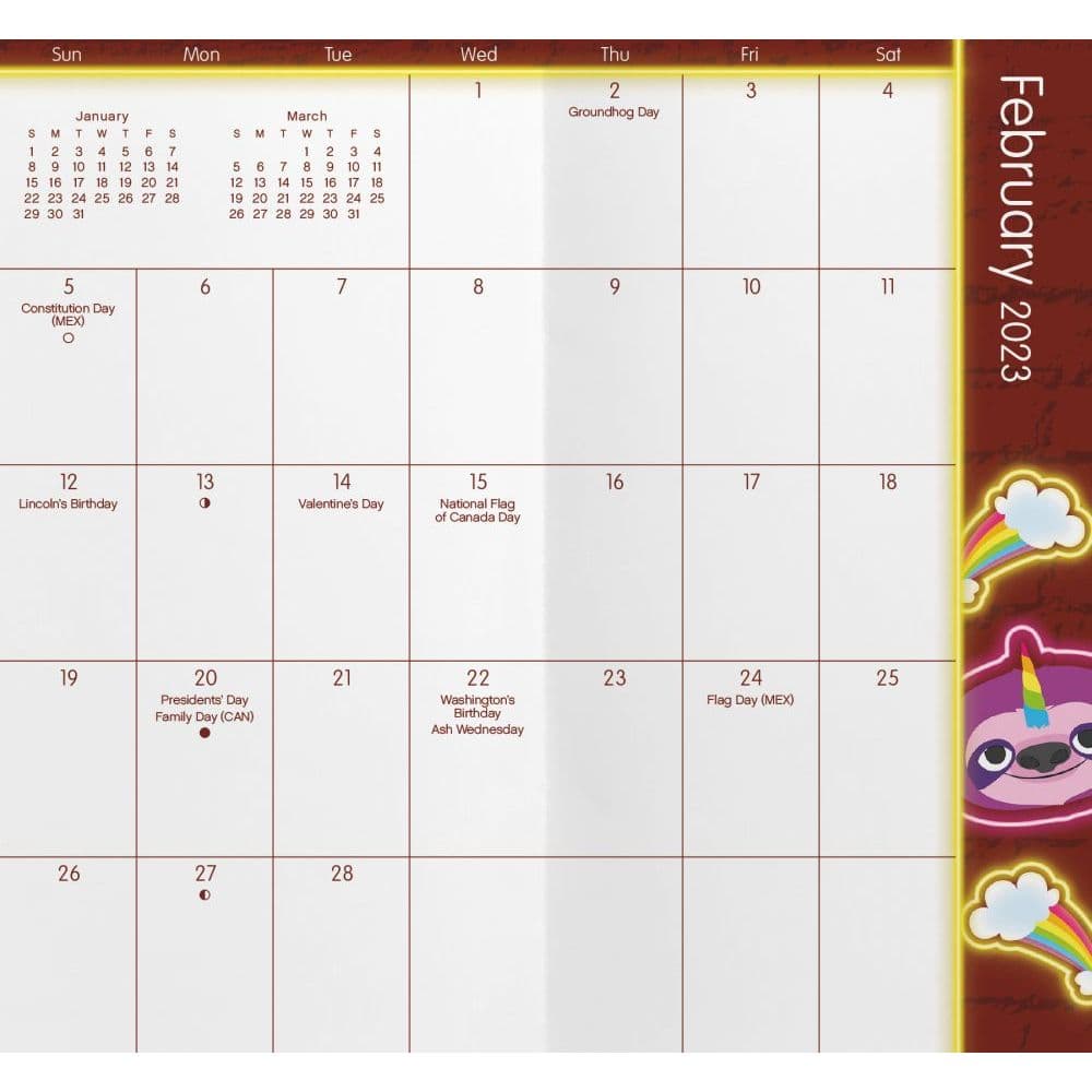 Abac Calendar Fall 2023 Unicorns 2023 Pocket Planner - Calendars.com