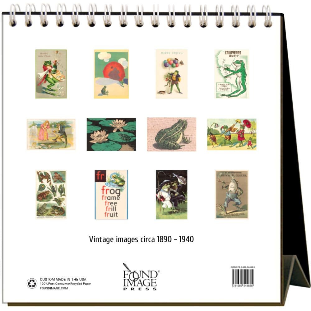 Frogs 2025 Easel Desk Calendar First Alternate Image width="1000" height="1000"