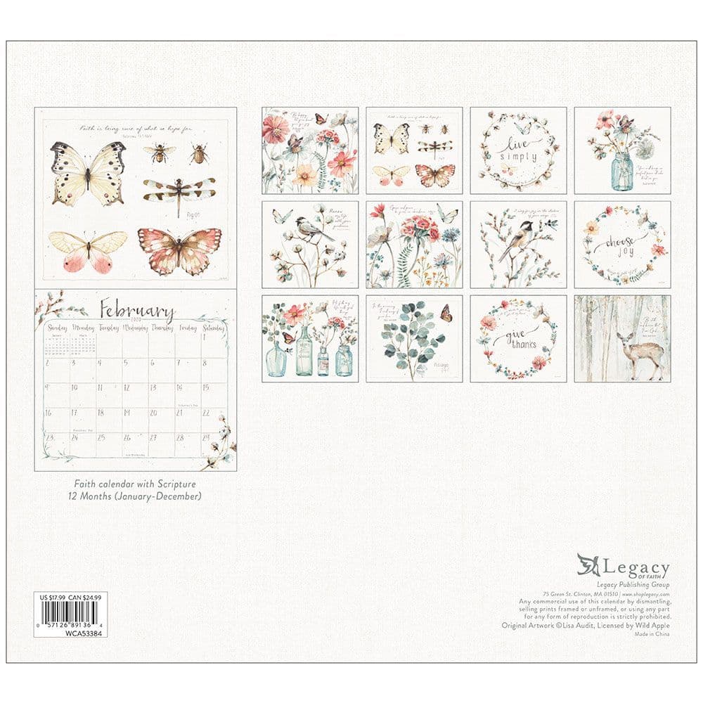 Simple Blessings Wall Calendar Calendars Com