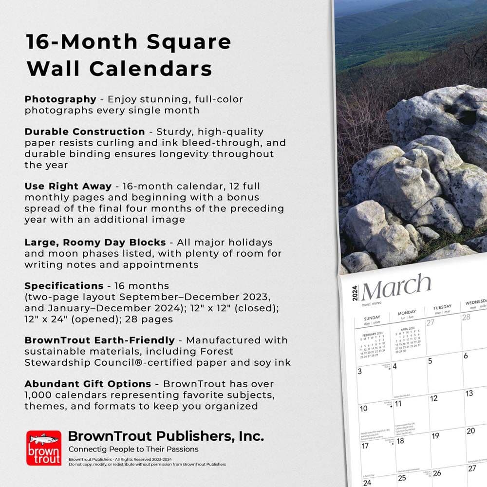 Maryland Wild and Scenic 2024 Wall Calendar Fourth Alternate Image width=&quot;1000&quot; height=&quot;1000&quot;
