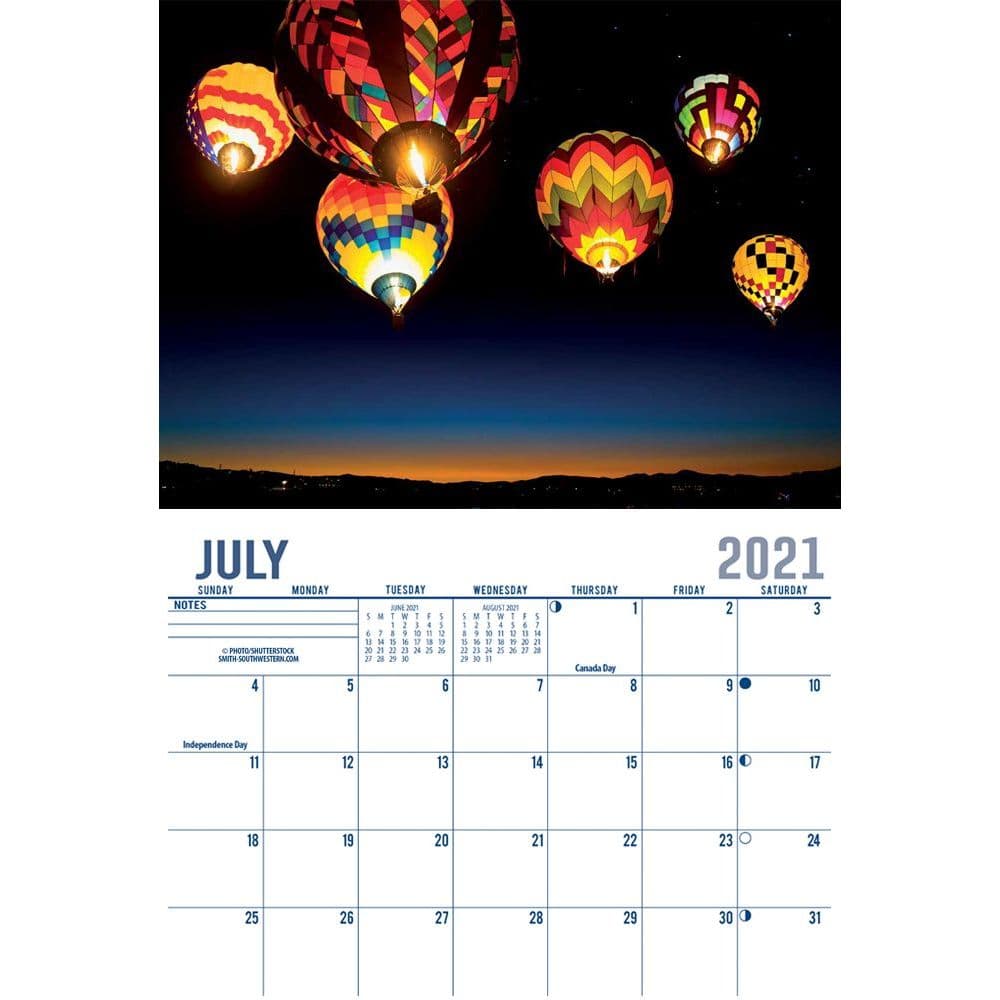 Albuquerque Balloon Wall Calendar - Calendars.com