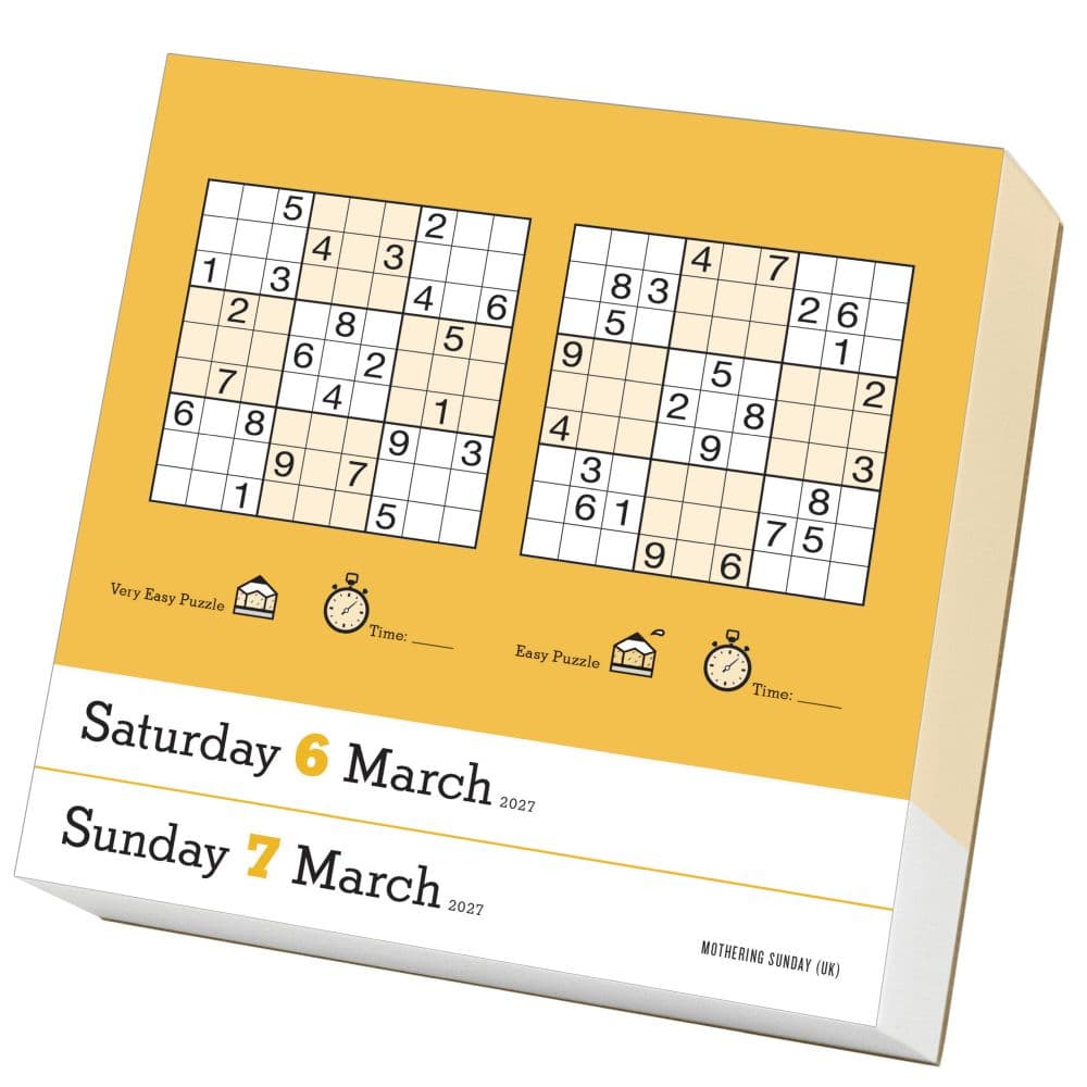 Original Sudoku 2027 Page-A-Day Desk Calendar Second Alternate Image