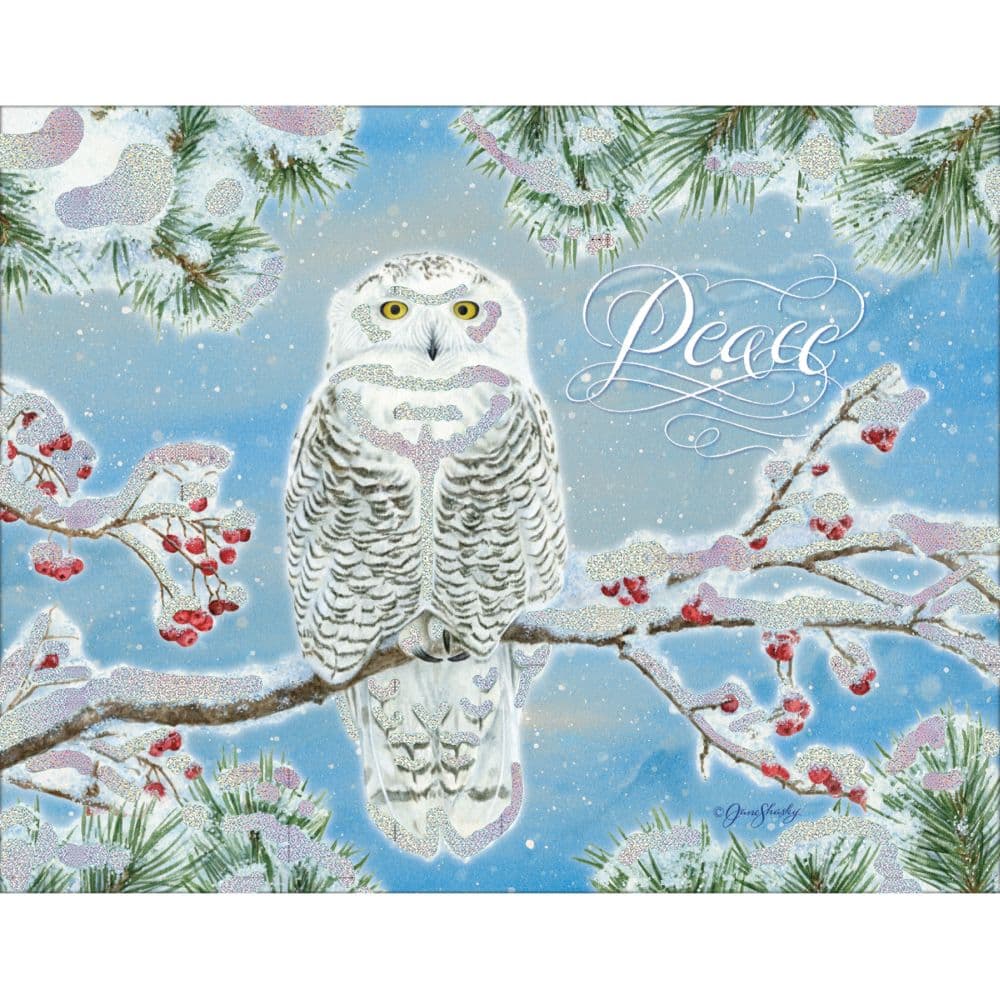 Holiday Owl Heaven and Nature Sing Christmas Cards First Alternate Image