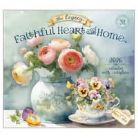 image Faithful Heart and Home 2026 Mini Wall Calendar Main Image
