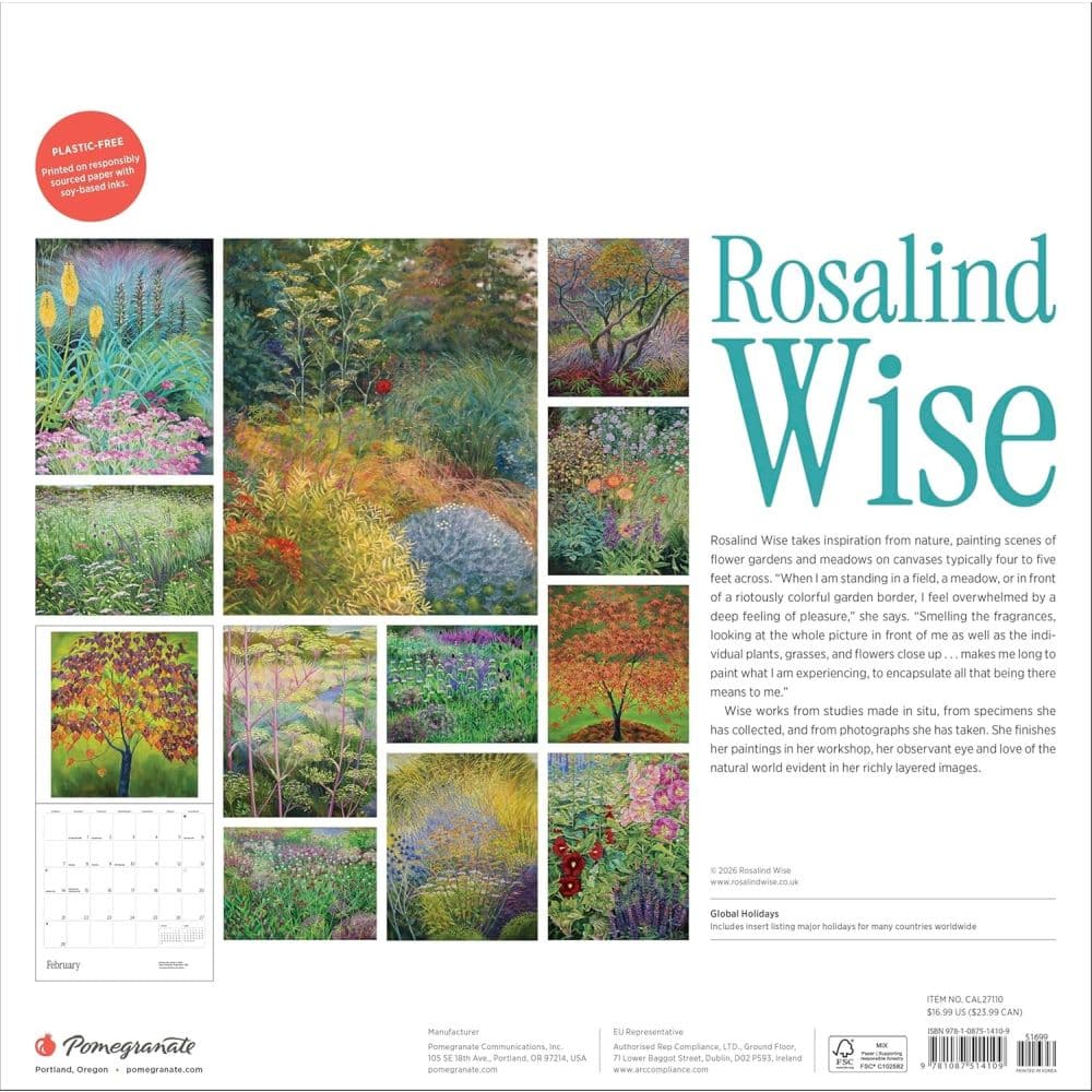 Rosalind Wise 2027 Wall Calendar First Alternate Image