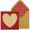 image Sandblasted Gold Foil Heart Valentine's Day
