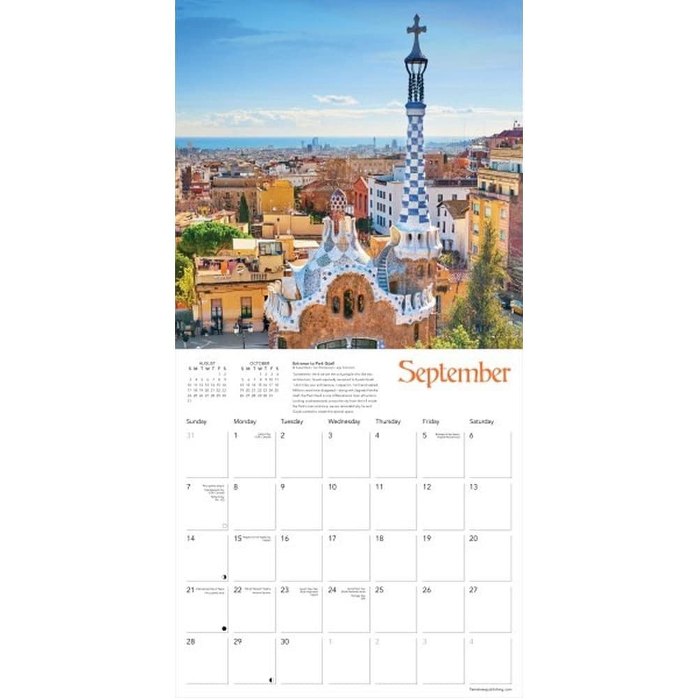 Gaudi 2025 Wall Calendar Third Alternate Image