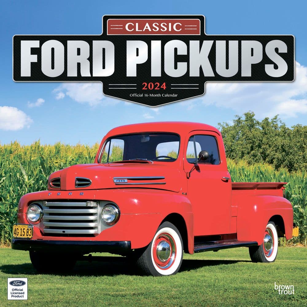 Ford Classic Pickups 2024 Wall Calendar Main Product Image width=&quot;1000&quot; height=&quot;1000&quot;