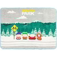 image South Park Bus Stop Fleece Throw Main Product Image