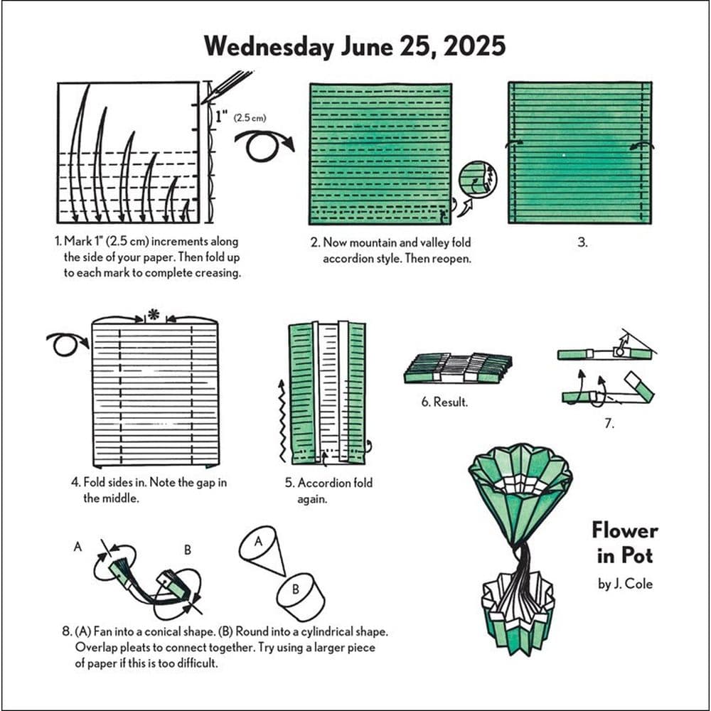 Origami 2025 Desk Calendar Third Alternate Image width=&quot;1000&quot; height=&quot;1000&quot;