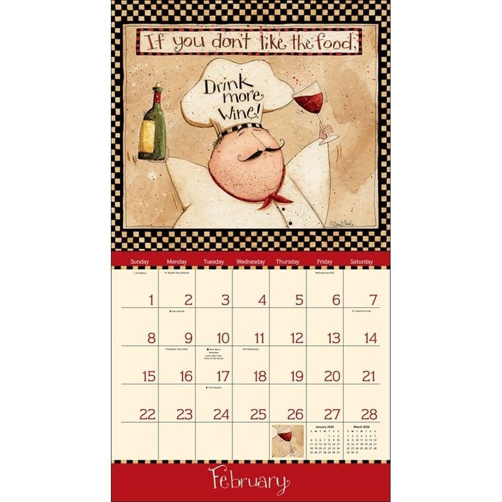 Home In The Kitchen by Dan DiPaolo 2026 Wall Calendar Second Alternate image