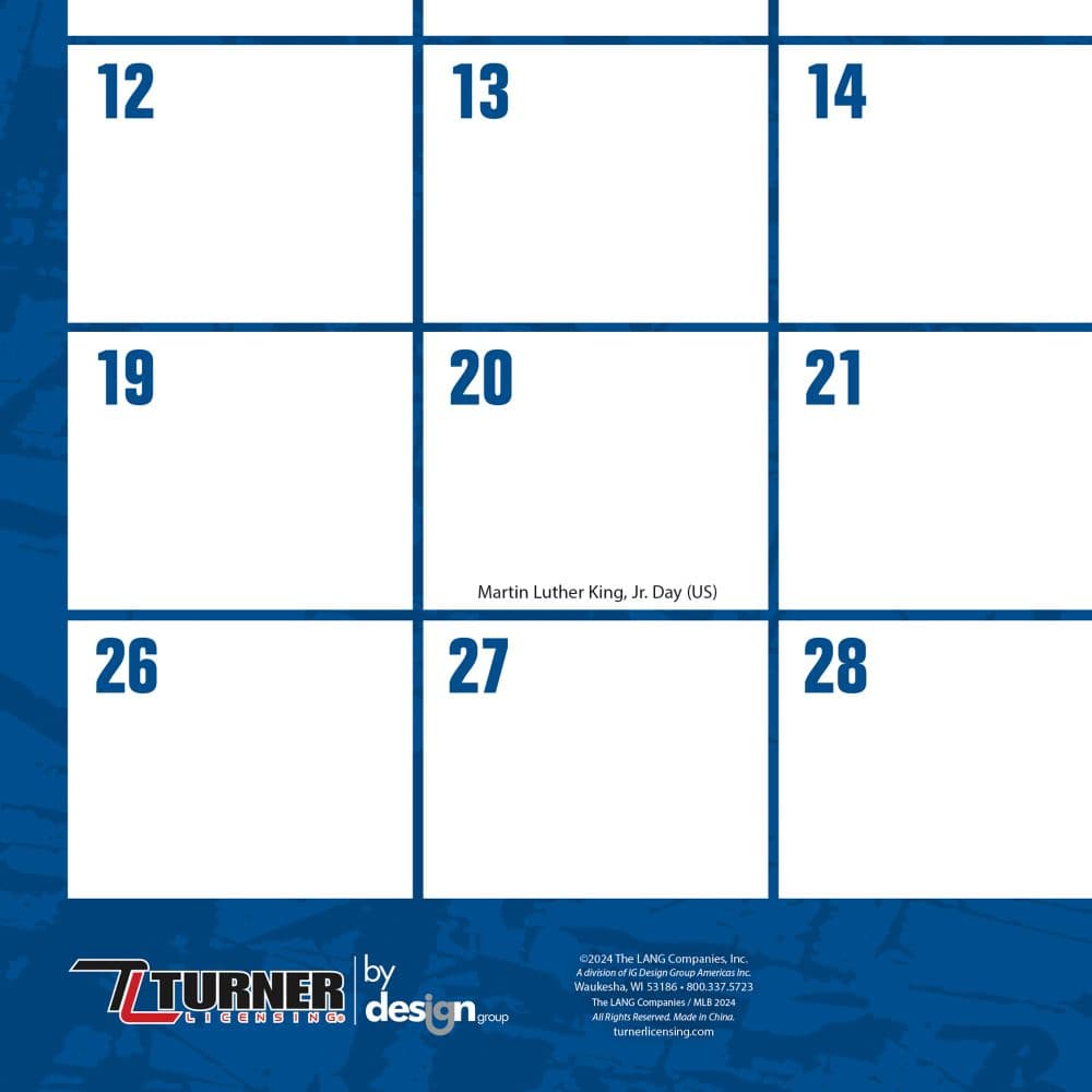 MLB Los Angeles Dodgers 2025 Desk Pad - Calendars.com