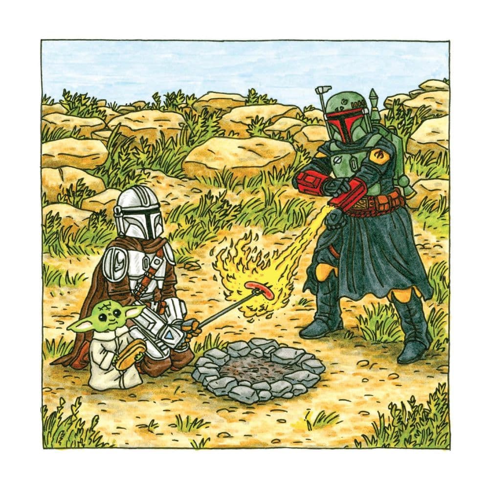 Mandalorian &amp; Child 2026 Wall Calendar Seventh Alternate Image