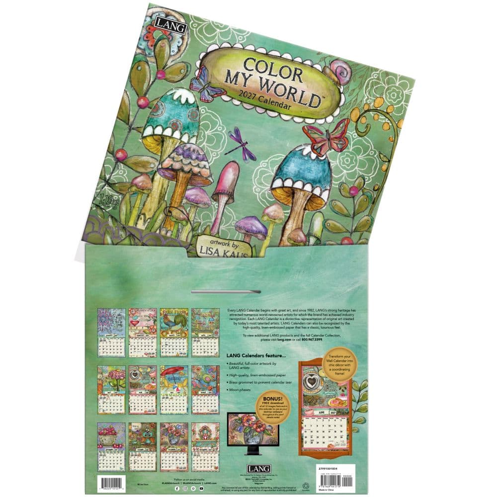Color My World 2027 Wall Calendar by Lisa Kaus Fourth Alternate Image