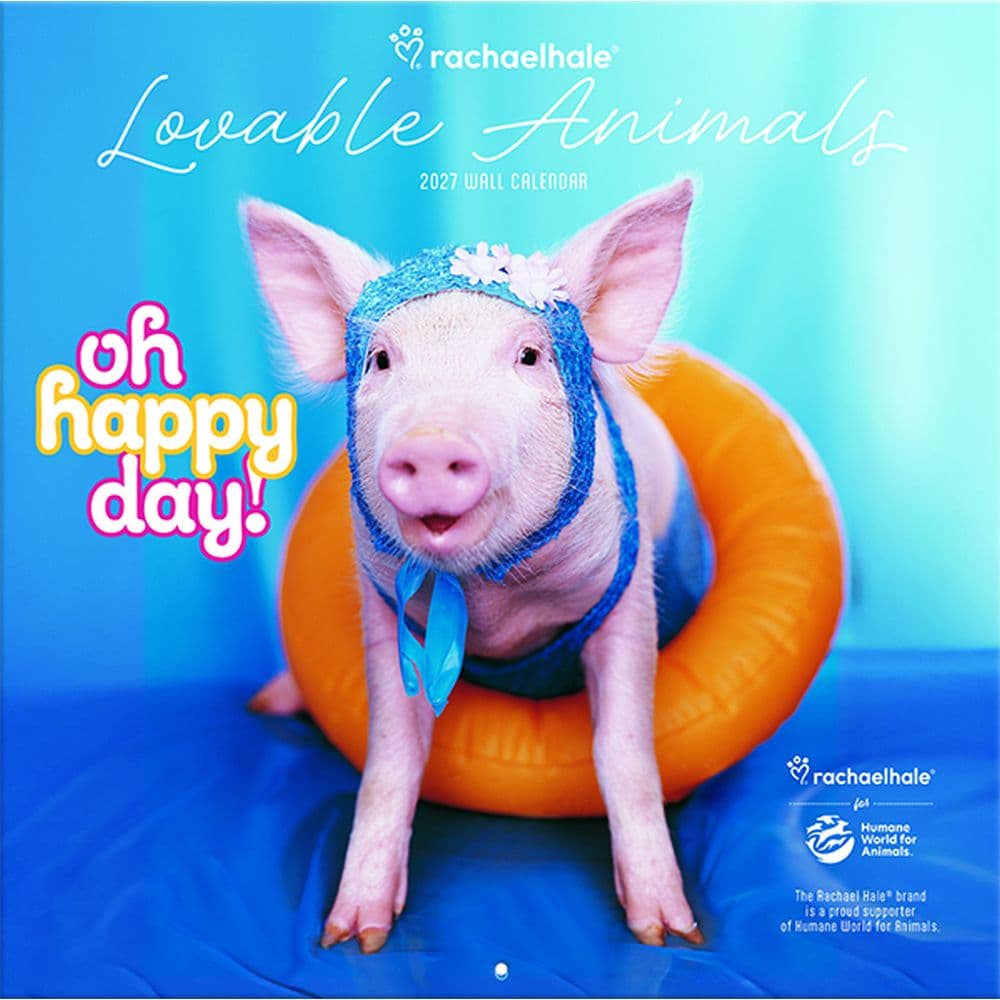 image Rachael Hale Loveable Animals 2027 Wall Calendar Main Product Image