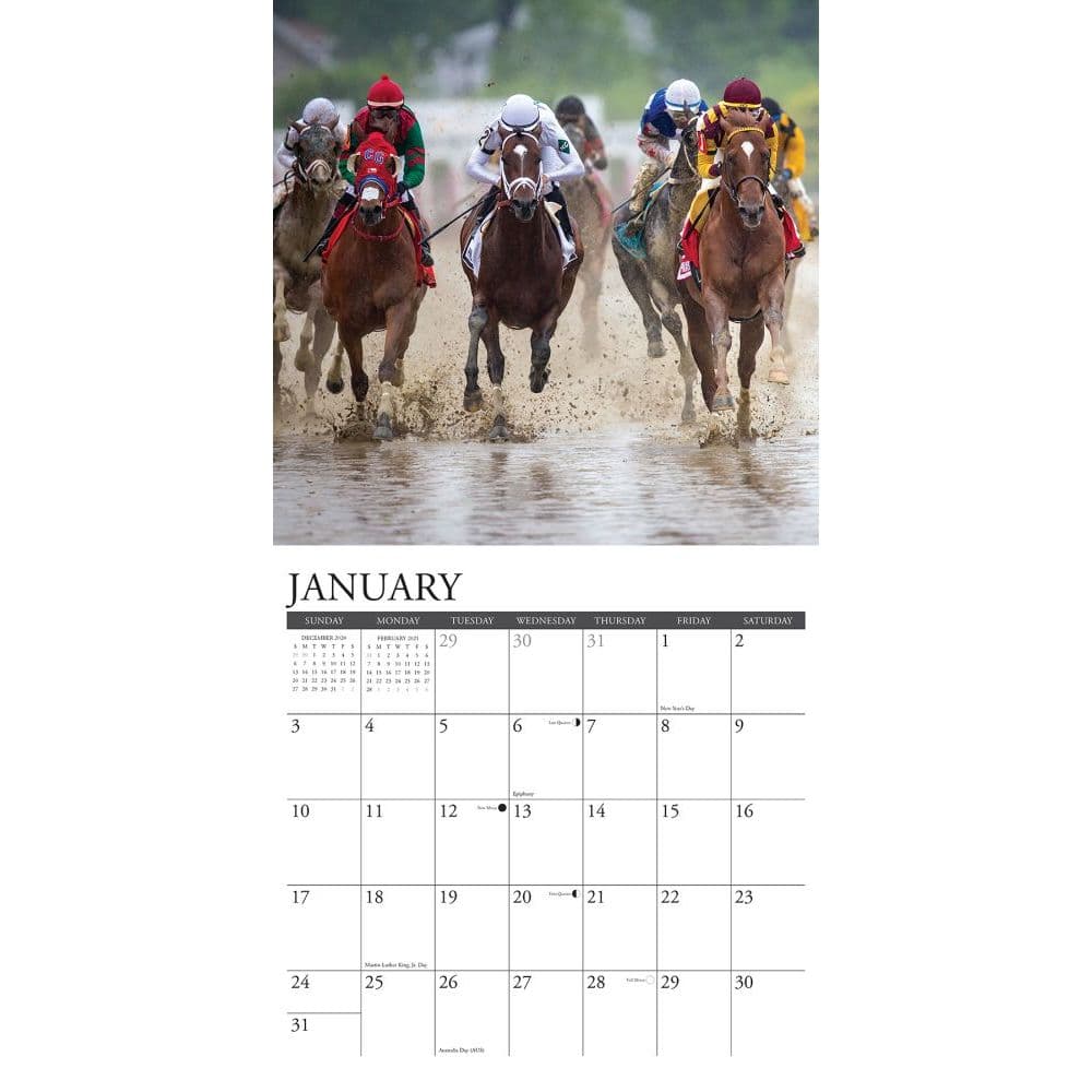 Thoroughbred Racing Calendar 2022 - August Calendar 2022