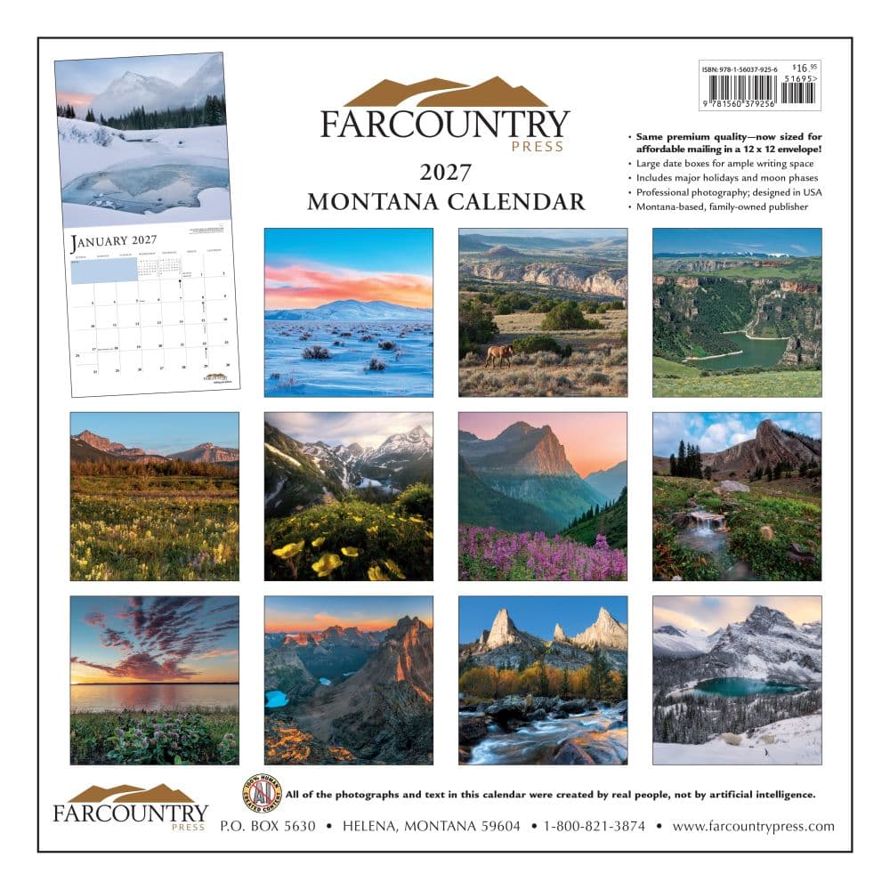Montana Scenic 2027 Wall Calendar First Alternate Image