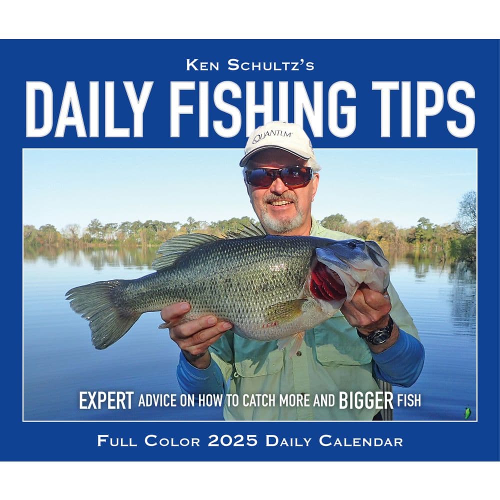 Fishing Tips Schultz 2025 Desk Calendar Main Image