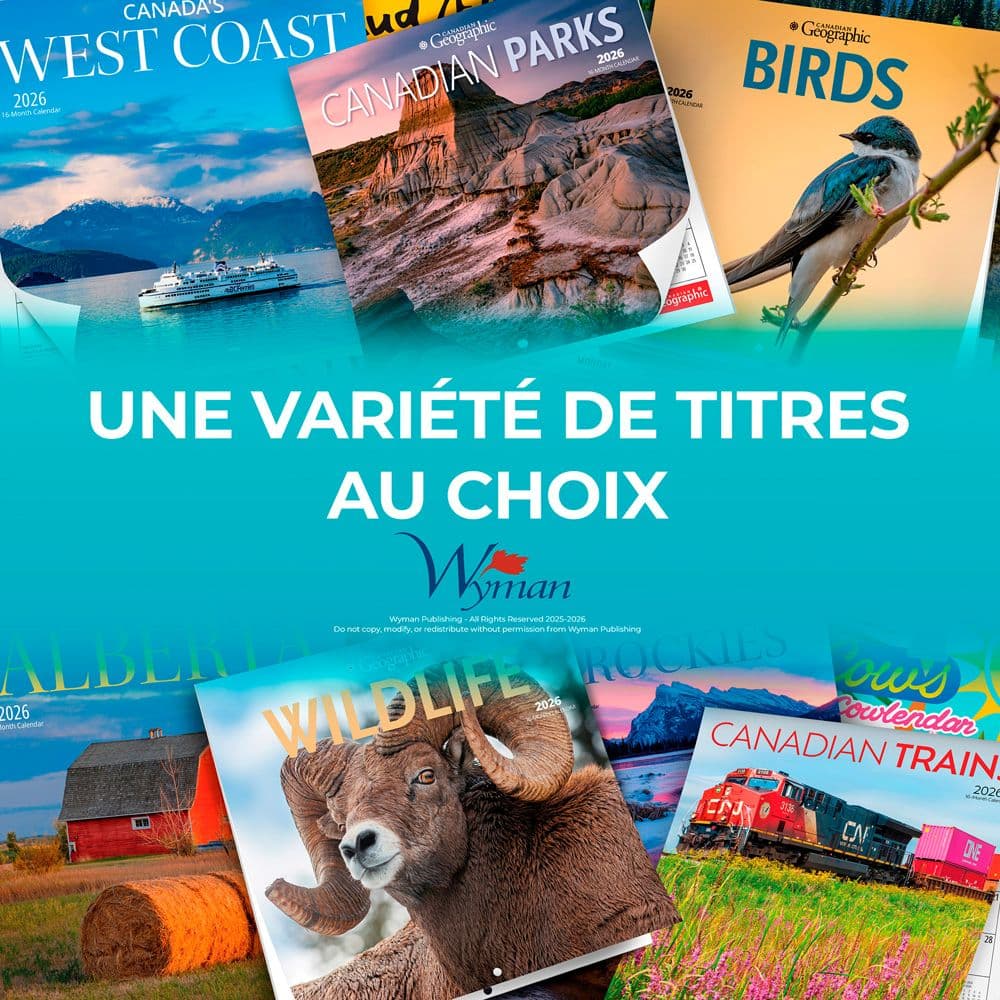 Quebec Double 2026 Easel Desk Calendar French Eighth Alternate Image