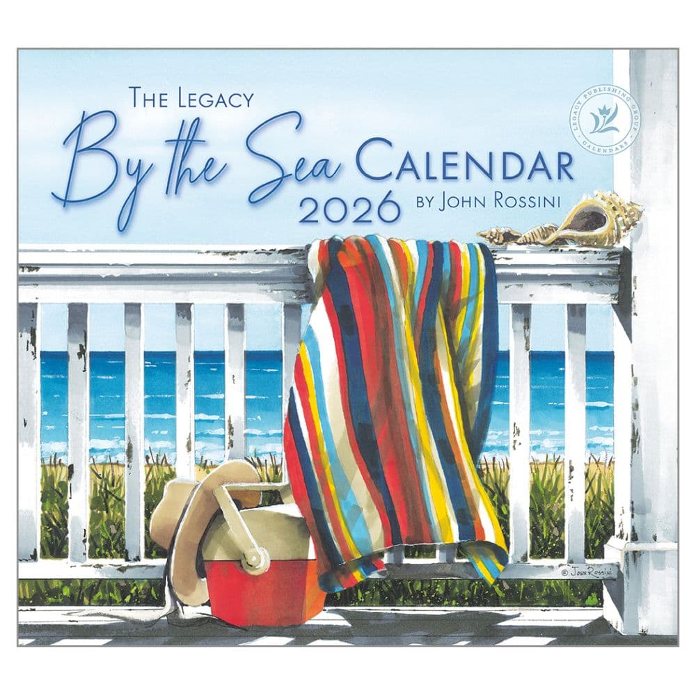 By The Sea by John Rossini 2026 Wall Calendar Main Image