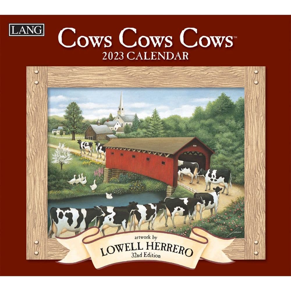 Cows Cows Cows 2023 Wall Calendar - Calendars.com