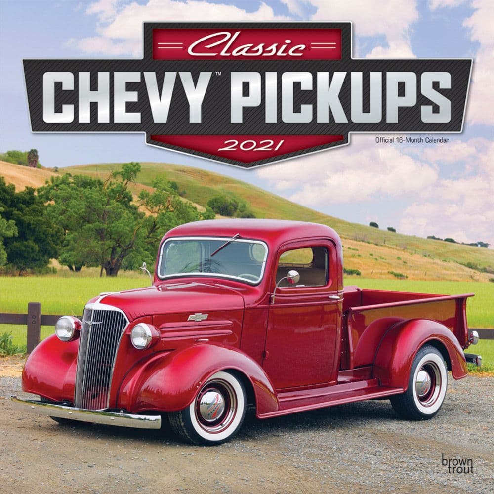 Pickups Classic Chevy Wall Calendar - Calendars.com