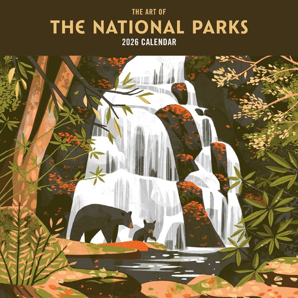 National Parks Art 2026 Wall Calendar Main Product Image