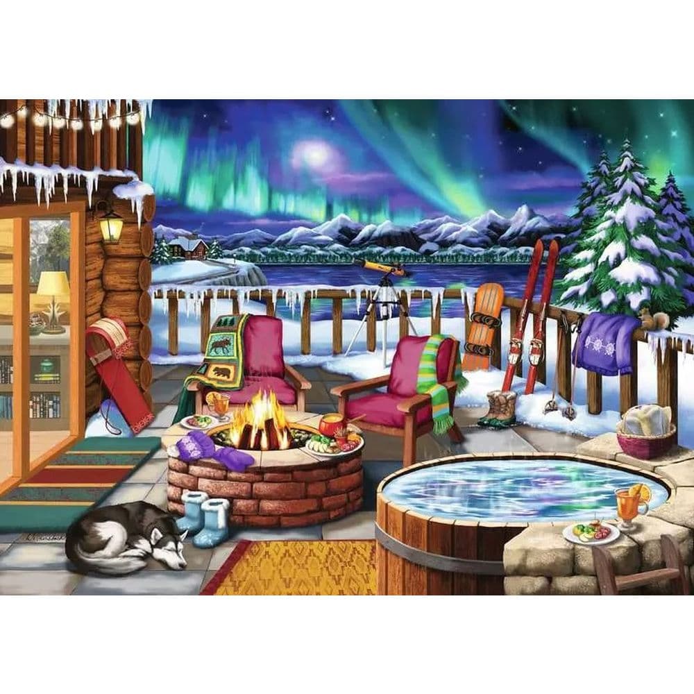 Northern Lights 500 Piece Large Format Puzzle First Alternate Image
