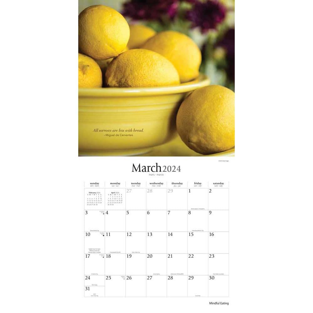 Mindful Eating 2024 Wall Calendar Second Alternate Image width=&quot;1000&quot; height=&quot;1000&quot;
