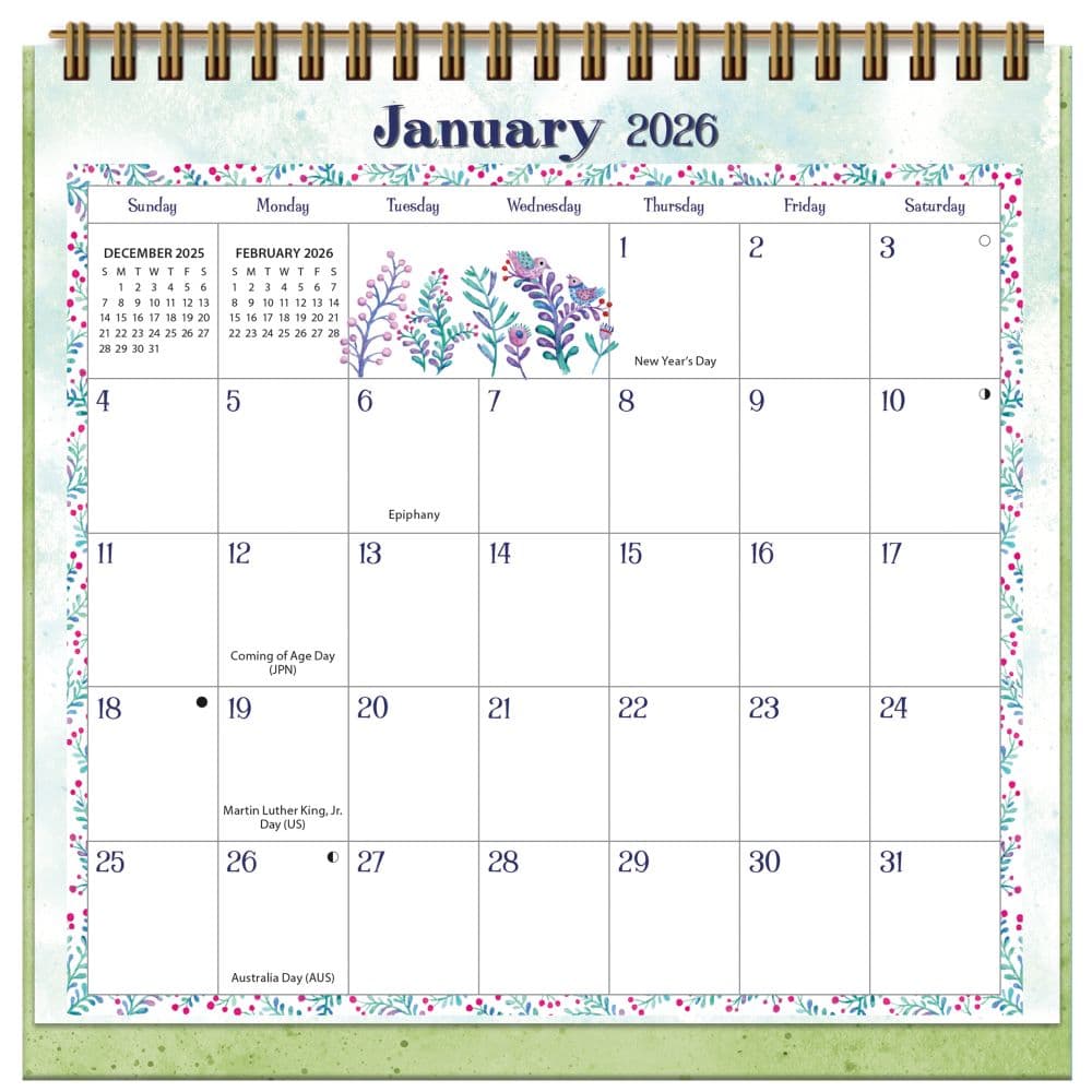 Simply Grateful 2026 Easel Desk Calendar by Debi Hron Fourth Alternate Image