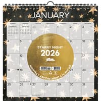 image Starry Night Spiral Art 2026 Wall Calendar Main Image