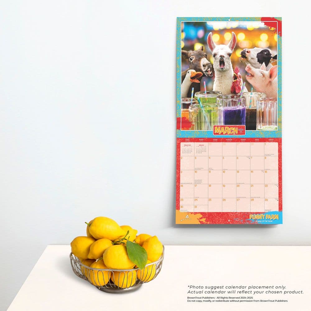 Avanti Funny Farm 2025 Wall Calendar Fourth Alternate