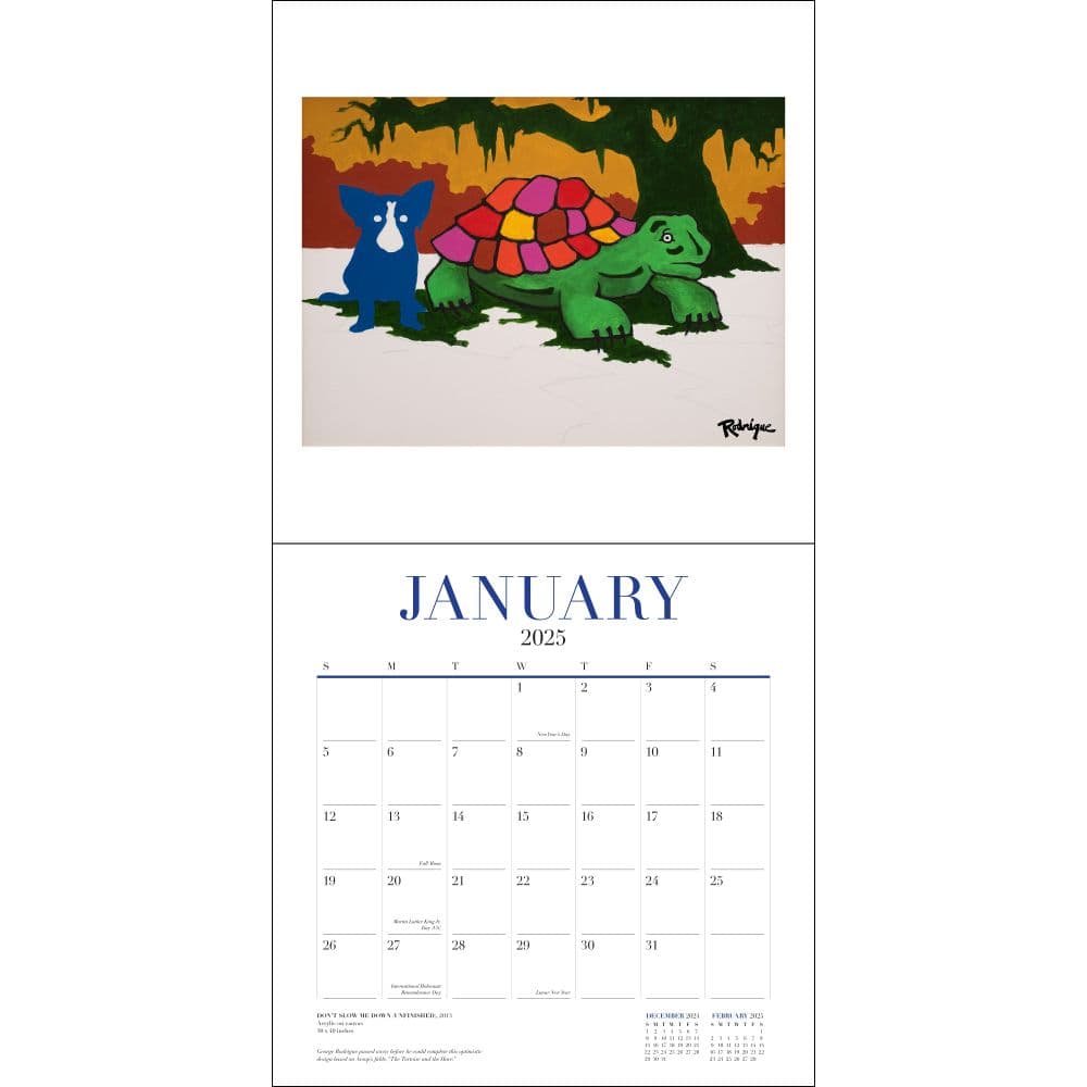 Blue Dog Rodriguez 2025 Wall Calendar First Alternate Image width=&quot;1000&quot; height=&quot;1000&quot;