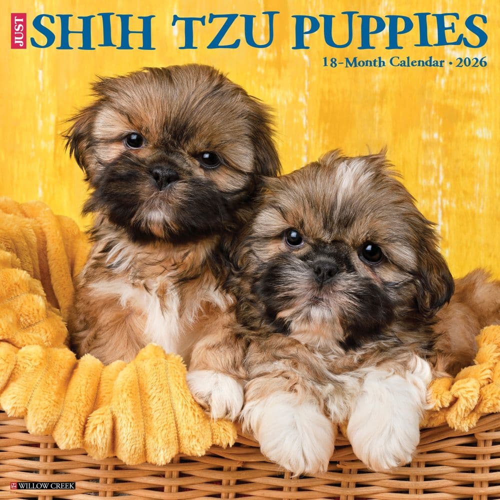 Just Shih Tzu Puppies 2026 Wall Calendar Main Image