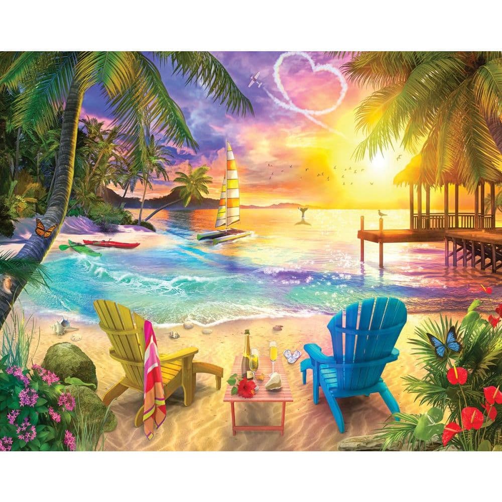 White Mountain Puzzles Wish You Were Here 1000 Piece Puzzle