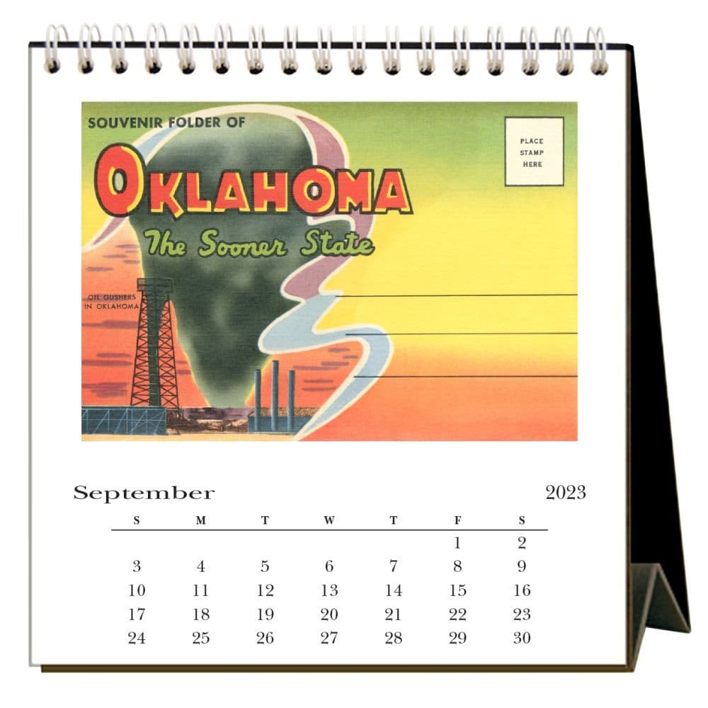 Oklahoma 2023 Desk Calendar - Calendars.com Oklahoma 2023 Desk Calendar - Calendars.com