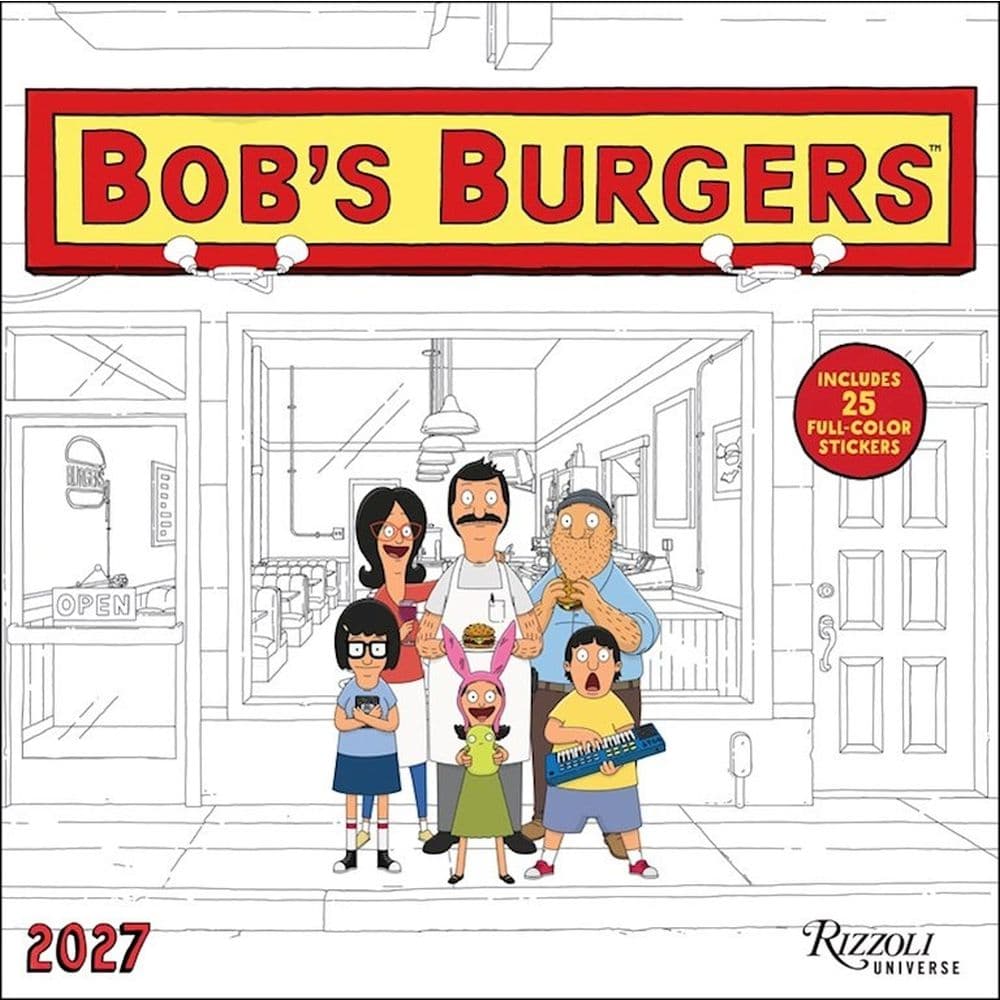 image Bobs Burgers 2027 Wall Calendar Main Product Image