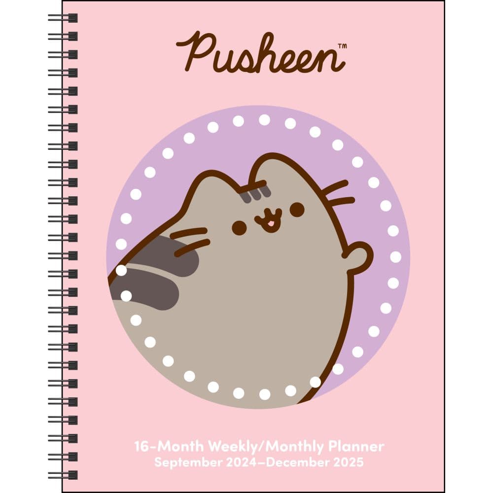 Pusheen 2025 16Month Weekly Planner