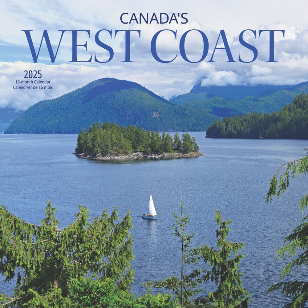 Canada West Coast 2025 Wall Calendar Main Image