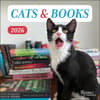 image Cats and Books 2026 Wall Calendar Main Image
